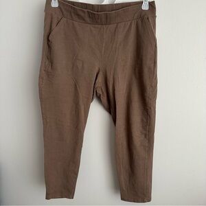 Torrid 2 Brown cropped leggings stretchy capri pants 2x womens 2xl